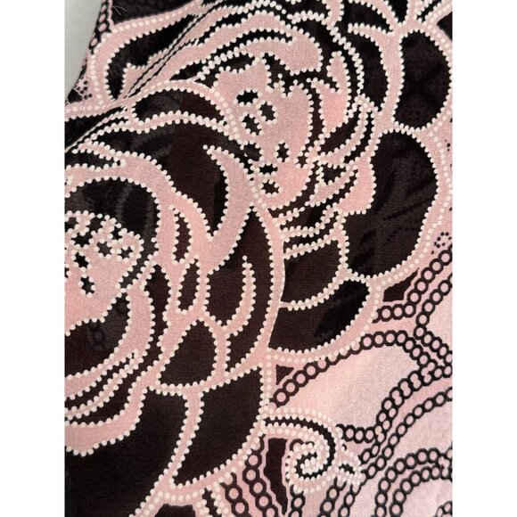 St. John Pink Black Floral Top Silk Blend Women’s Small Soft Girl Quiet Luxury - Picture 4 of 10